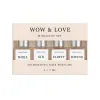 Сет мініатюр шимерних парфум-блисків для волосся WOW & LOVE 4*7 мл