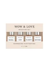Сет миниатюр шимерных парфюм-блесков для волос WOW & LOVE NOEL 4*7 мл