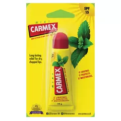 Кармекс бальзам для губ Carmex Tube Mint SPF15 Blister Pack туба 10 г со вкусом мяты