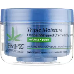 Скраб для тіла цукровий Потрійне зволоження HEMPZ Moisture Herbal Whipped Creame Body Scrub 176 г