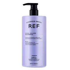 Шампунь для світлого знебарвленного та сивого волосся REF Cool Silver Shampoo 600 мл з антижовтим ефектом, Об'єм: 600 мл