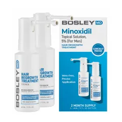 Спрей з міноксидилом 5% для відновлення росту волосся у чоловіків Bosley MD Hair Regrowth Treatment 2*60 мл
