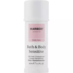 Дезодорант крем 24h Marbert Bath & Body Sensitive 24h Cream Deodorant 40 мл чувствительный уход