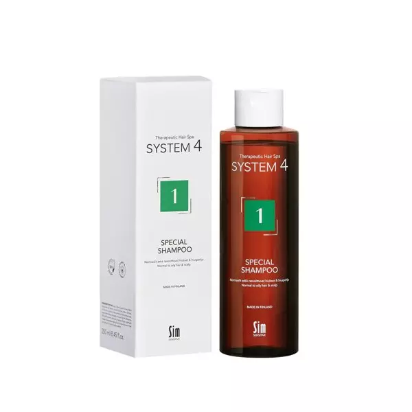 Шампунь Sim Sensitive System 4 №1 Special Shampoo 250 мл для нормальной кожи головы и склонной к жирности, Объем: 250 мл, изображение 2