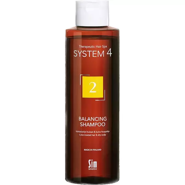 Шампунь Sim Sensitive System 4 №2 Balancing Shampoo 250 мл для сухих, окрашенных и поврежденных волос, Объем: 250 мл, изображение 2