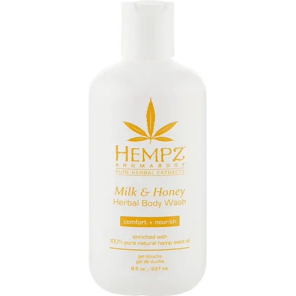 Гель-крем для душа Молоко-мед HEMPZ Milk And Honey Herbal Body Wash Comfort Nourish 237 мл