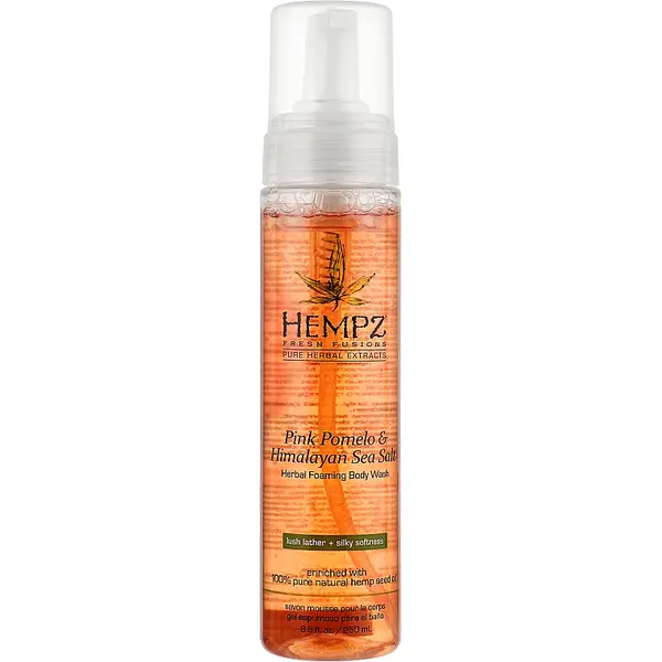 Гель-пена для душа Розовое Помело-Гималайская Соль HEMPZ Pink Pomelo & Himalayan Sea Salt Herbal Foaming Body Wash 250 мл