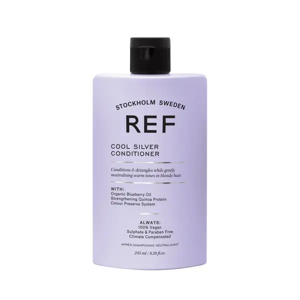 Кондиционер для светлых, обесцвеченных и седых волос REF Cool Silver Conditioner 245 мл с антижелтым эффектом, Объем: 245 мл