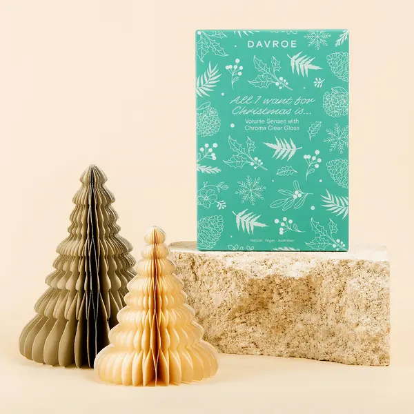 Набір для об'єму волосся Davroe Volume Senses Christmas Xmas Trios Pack with Chroma Clear Gloss