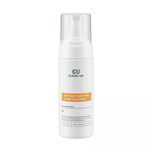 Очищающий мусс для проблемной кожи CU SKIN Clean-Up AV Free Purifying Foam Cleanser 150 мл
