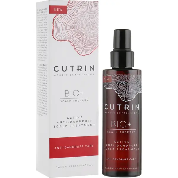 Активний лосьйон проти лупи для шкіри голови Cutrin Bio+ Active Anti-dandruff Scalp Treatment 100 мл, зображення 2