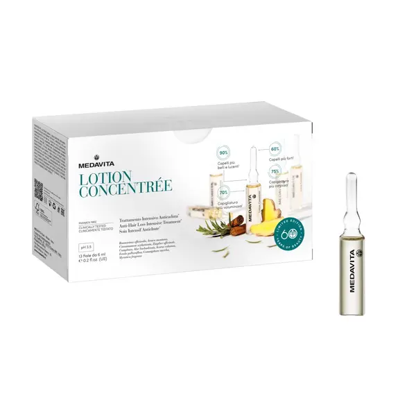 Інтенсивний лосьйон проти випадіння волосся в ампулах Medavita Lotion Concentree Anti-Hair Loss intensive Treatment 6 мл, Об'єм: 6 мл, зображення 2