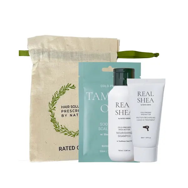 Міні набір для живлення волосся RATED GREEN Real Shea