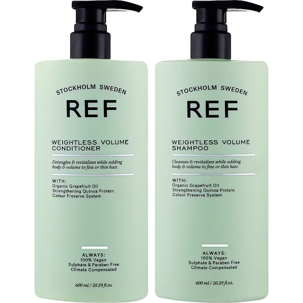 Набор для объема волос REF Weightless Volume Duo Shampoo & Conditioner 600+600 мл, изображение 2