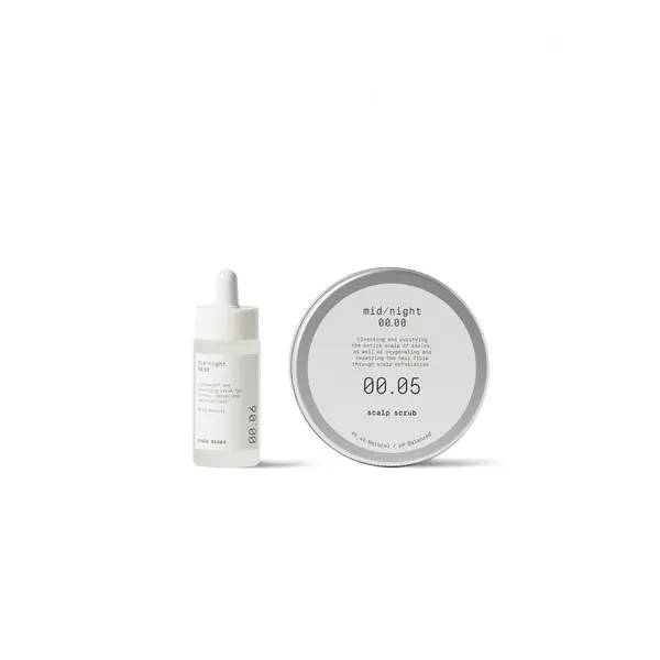 Набор скраб и сыворотка для кожи головы Mid/night 00.00 Scalp Treatment