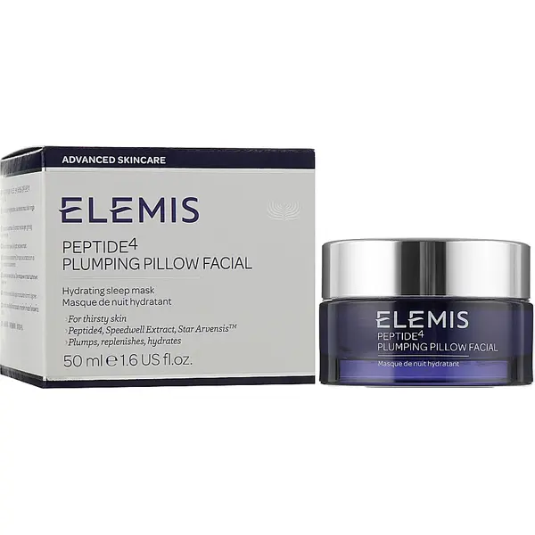 Охолоджуюча нічна крем-маска ELEMIS Peptide4 Plumping Pillow Facial 50 мл, зображення 2
