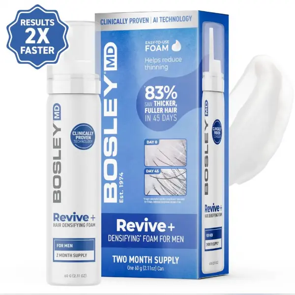 Піна проти випадіння волосся у чоловіків Bosley MD Revive+ Densifying Foam for Men 60 мл