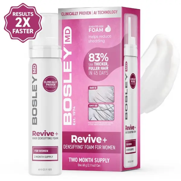 Піна проти випадіння волосся у жінок Bosley MD Revive+ Densifying Foam for Women 60 мл