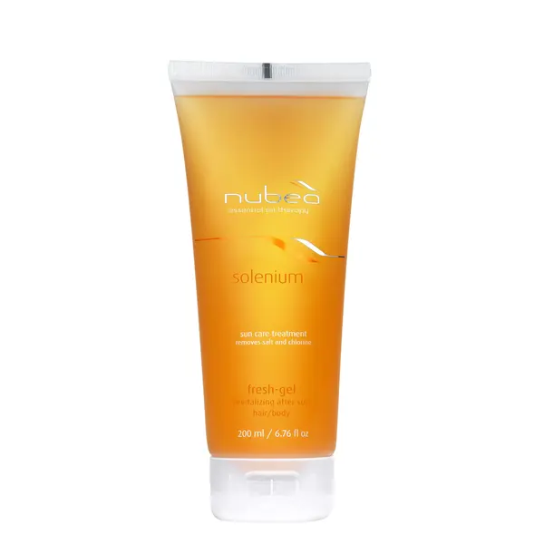 Ревіталізуючий очищаючий фреш-гель для волосся та тіла Nubea Solenium Fresh-Gel Revitalizing After Sun Hair and Body 200 мл, зображення 2