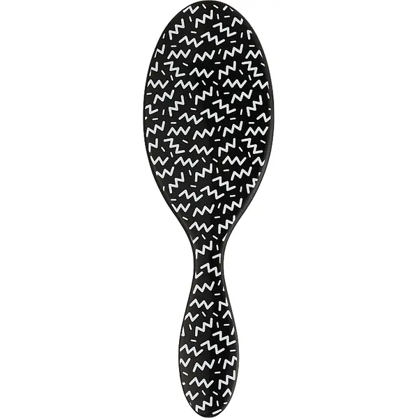 Щетка для волос черная зиг-заг Wet Brush Original Detangler Hipster Diagonal Checkers, изображение 2