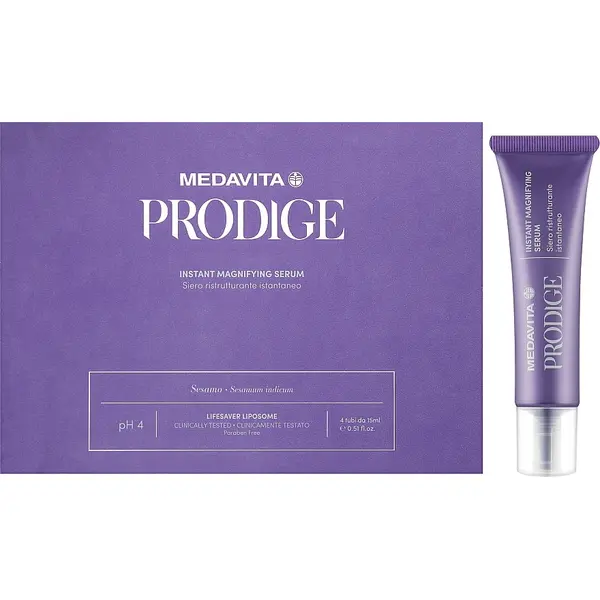 Сироватка миттєвої дії для реконструкції волосся Medavita Prodige Instant Magnifying Serum 4*15 мл, Объем: 60 мл