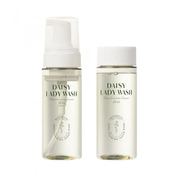 Веганська пінка для інтимної гігієни з запасним блоком CUSKIN DR.Solution Daisy Lady Wash 2х150 мл, зображення 2