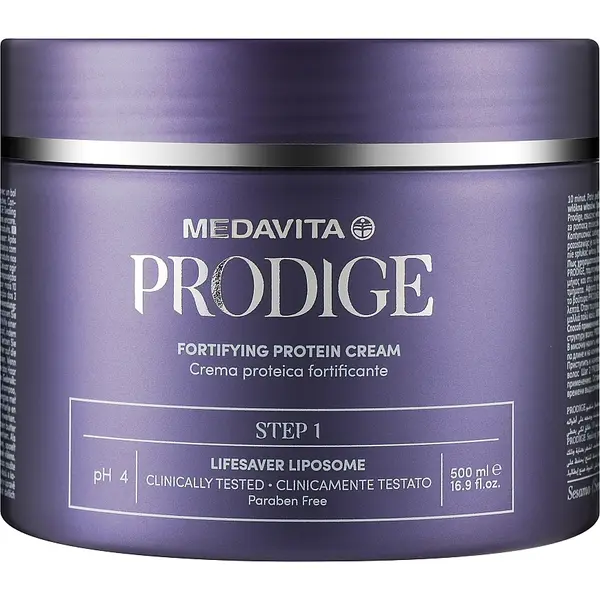 Укрепляющий крем для волос Medavita Prodige Fortifying Protein Cream Step 1 500 мл