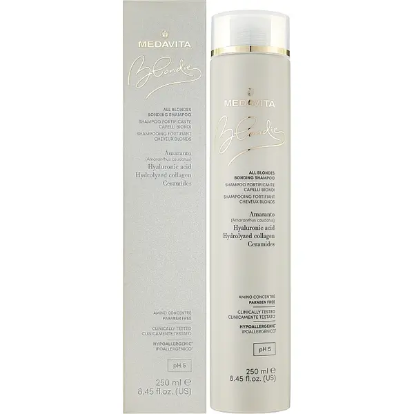 Зміцнювальний шампунь для всіх відтінків блонду Medavita Blondie All Blondes Bonding Shampoo 250 мл, Об'єм: 250 мл, зображення 2