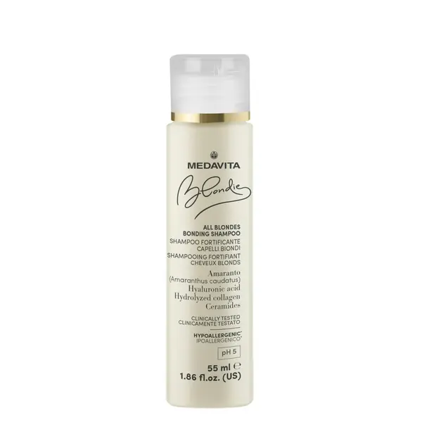 Зміцнювальний шампунь для всіх відтінків блонду Medavita Blondie All Blondes Bonding Shampoo 55 мл, Об'єм: 55 мл