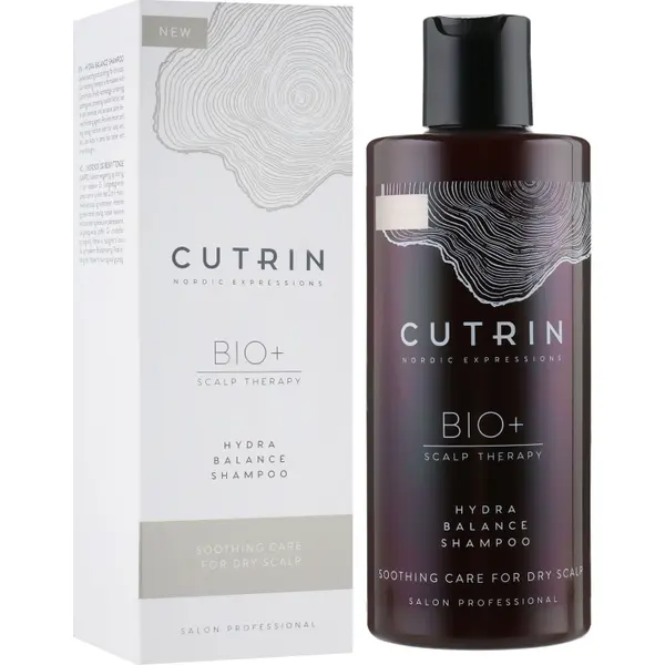 Зволожуючий балансуючий шампунь для волосся Cutrin Bio+ Hydra Balance Shampoo 250 мл, зображення 2
