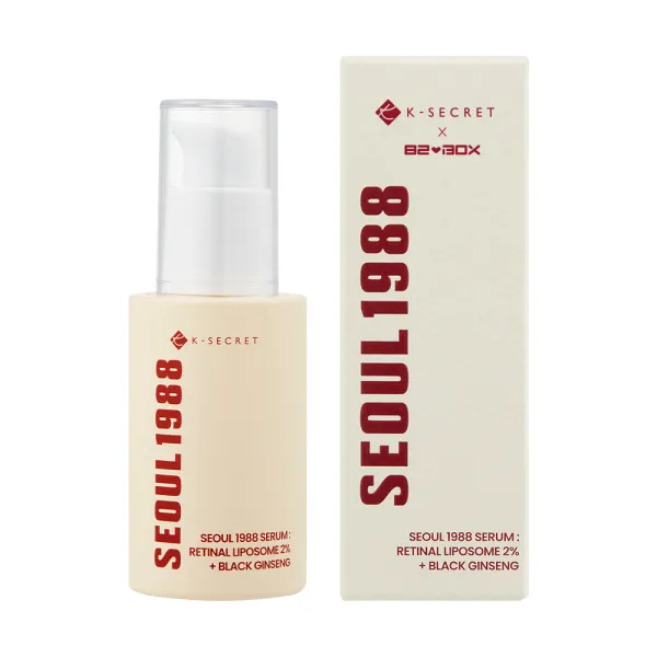Антивікова сироватка з ретиналем K-SECRET SEOUL 1988 Serum Retinal Liposome 2% Black Ginseng 30 мл, зображення 2