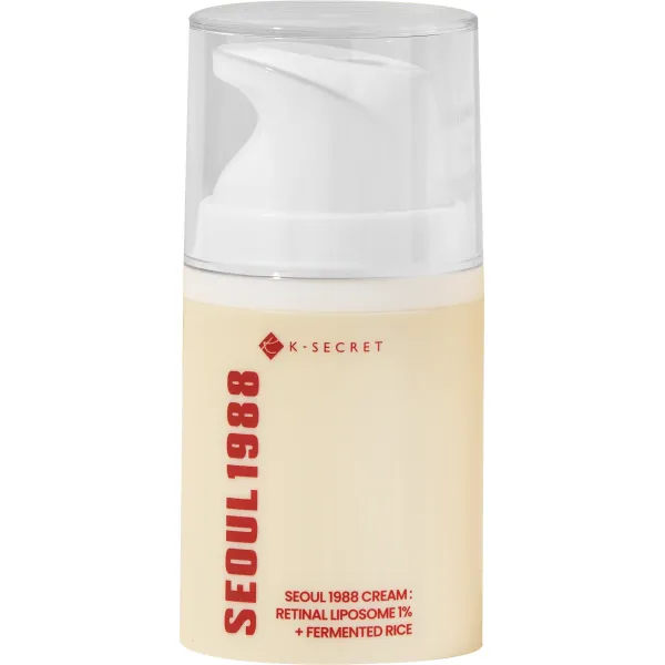 Антивіковий крем для обличчя з ретиналем K-SECRET SEOUL 1988 Cream Retinal Liposome 1% + Fermented Rice 50 мл