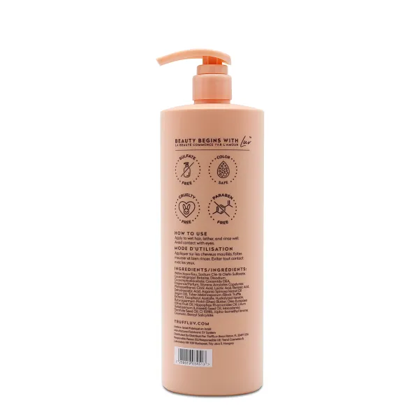 Аргановий шампунь для волосся TRUFFLuv Nourish Argan Shampoo 1000 мл, Об'єм: 1000 мл, зображення 2