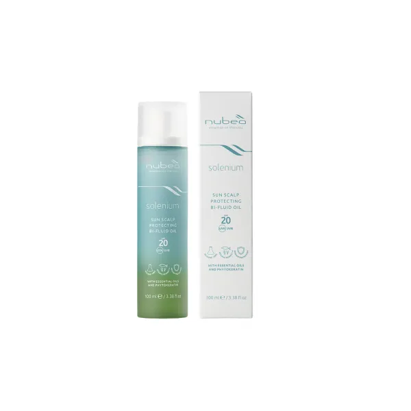 Двофазний захисний флюїд для шкіри голови Nubea Solenium Sun Scalp Protecting Bi-Fluid Oil SPF20 100 мл