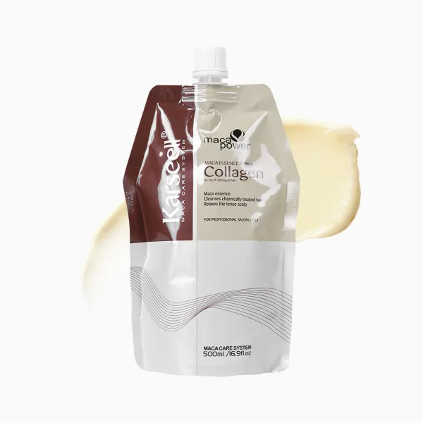 Колагенова маска-есенція для відновлення волосся Karseell Maca Essence Repair Collagen Hair Mask 500 мл рефіл, Об'єм: 500 мл (рефіл), зображення 2