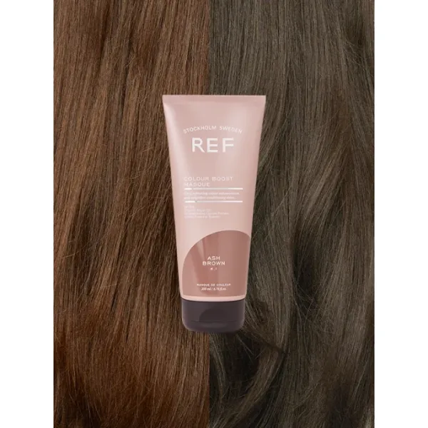 Маска для посилення кольору Попелясто-коричнева REF Colour Boost Masque Ash Brown 4.1 200 мл, зображення 2