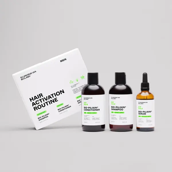 Набір для росту чоловічого волосся Scandinavian Biolabs Bio-Pilixin Hair Growth Routine for Men, зображення 3