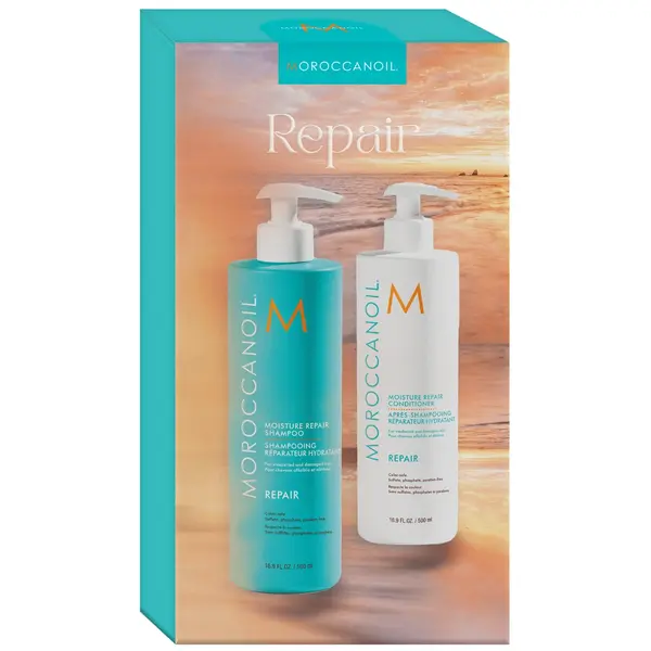 Набір для відновлення волосся Moroccanoil Repair Shampoo & Conditioner Duo Set 500+500 мл, зображення 2