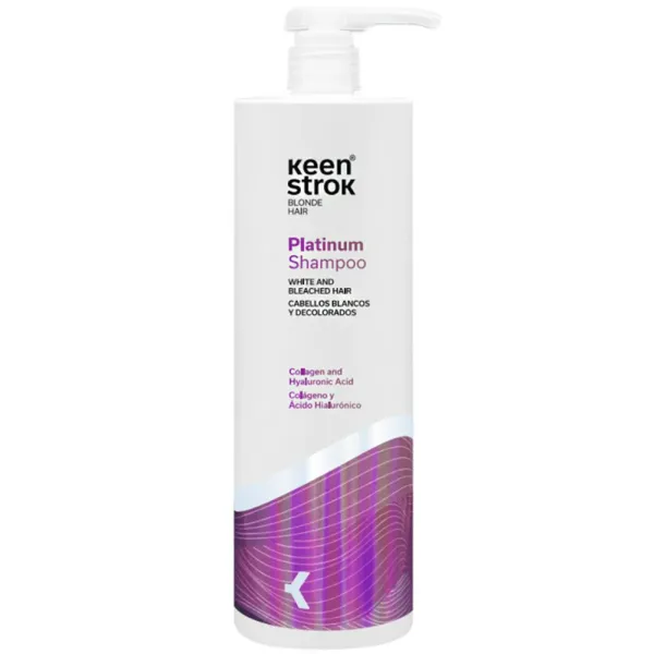 Шампунь для блонда та освітленого волосся Keen Strok Platinum Shampoo For White & Bleached Hair 1000 мл, Об'єм: 1000 мл