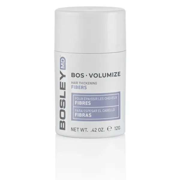 Ущільнюючі кератинові волокна середньо-коричневі Bosley MD Bos Volumize Hair Thickening Fibers Medium Brown 12 г, Об'єм: 12 мл, Тон: Medium Brown, зображення 3