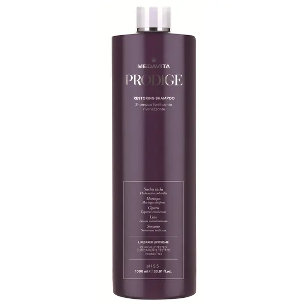 Відновлюючий шампунь для пошкодженого волосся Medavita Prodige Restoring Shampoo 1000 мл