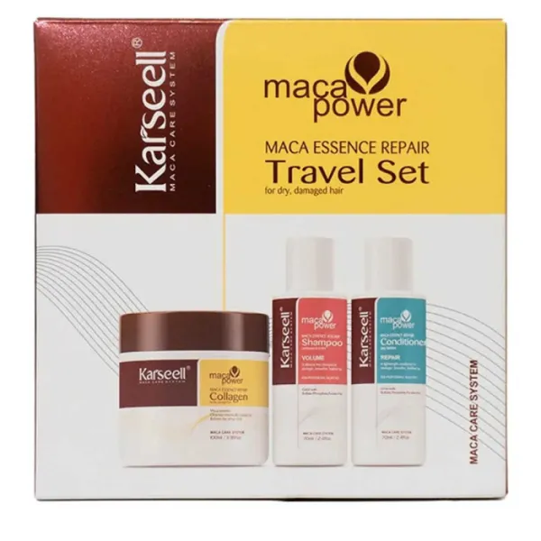 Восстанавливающий тревел набор с эссенцией маки Karseell Maca Power Essence Rapair Travel Set, изображение 2