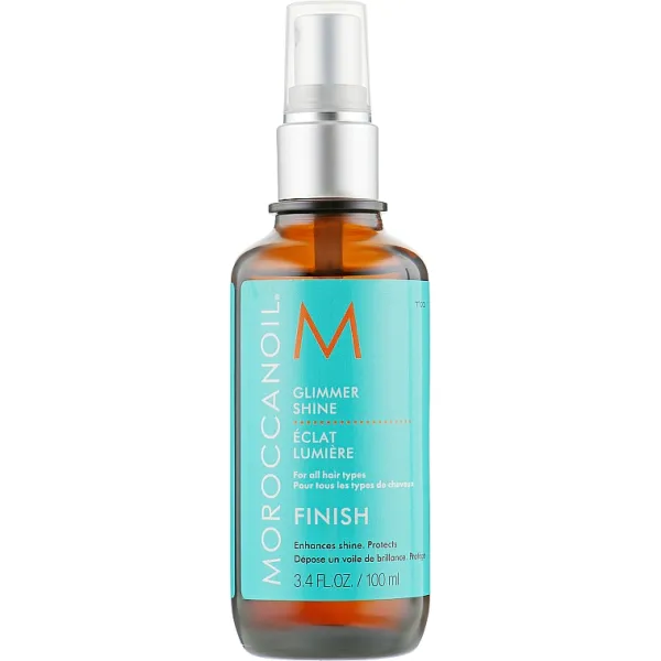 Зволожувальний спрей блиск для волосся MoroccanOil Glimmer Shine Finish Spray 100 мл, зображення 2