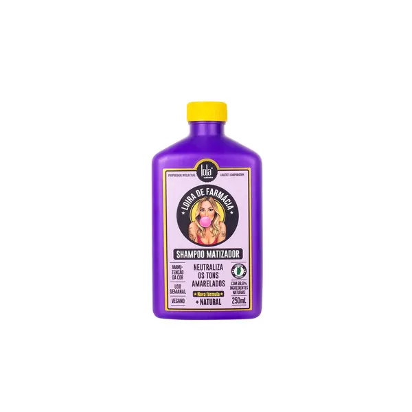 Шампунь для нейтрализации желтого и рыжего пигмента Lola Cosmetics Loira De Farmacia Shampoo 250 мл