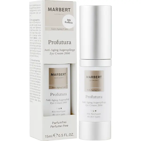 Антивозрастной крем Marbert Profutura Anti-Aging Eye care "Eye Cream 2000" 15 мл по уходу за кожей глаз "крем 2000", изображение 2