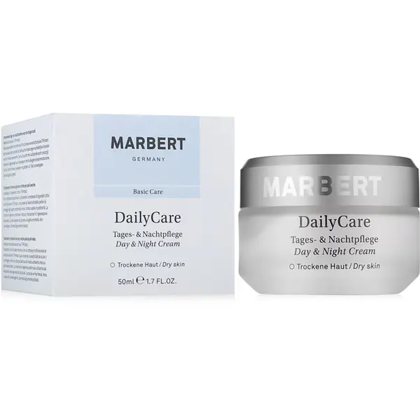 Крем Marbert DailyCare Day & Night Cream 50 мл "щоденний догляд" для сухої шкіри денний та нічний, зображення 2