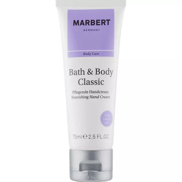 Крем для рук Marbert Bath & Body Classic Nourishing Hand Cream 75 мл питательный классик